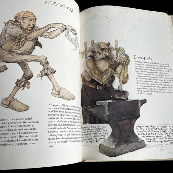 Vintage Faeries Book Hardcover 1978 Graphic Art Brian Froud No Dust Jacket READ - Picture 16 of 16